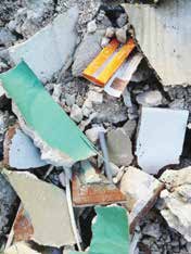 Concrete Rubble Waste